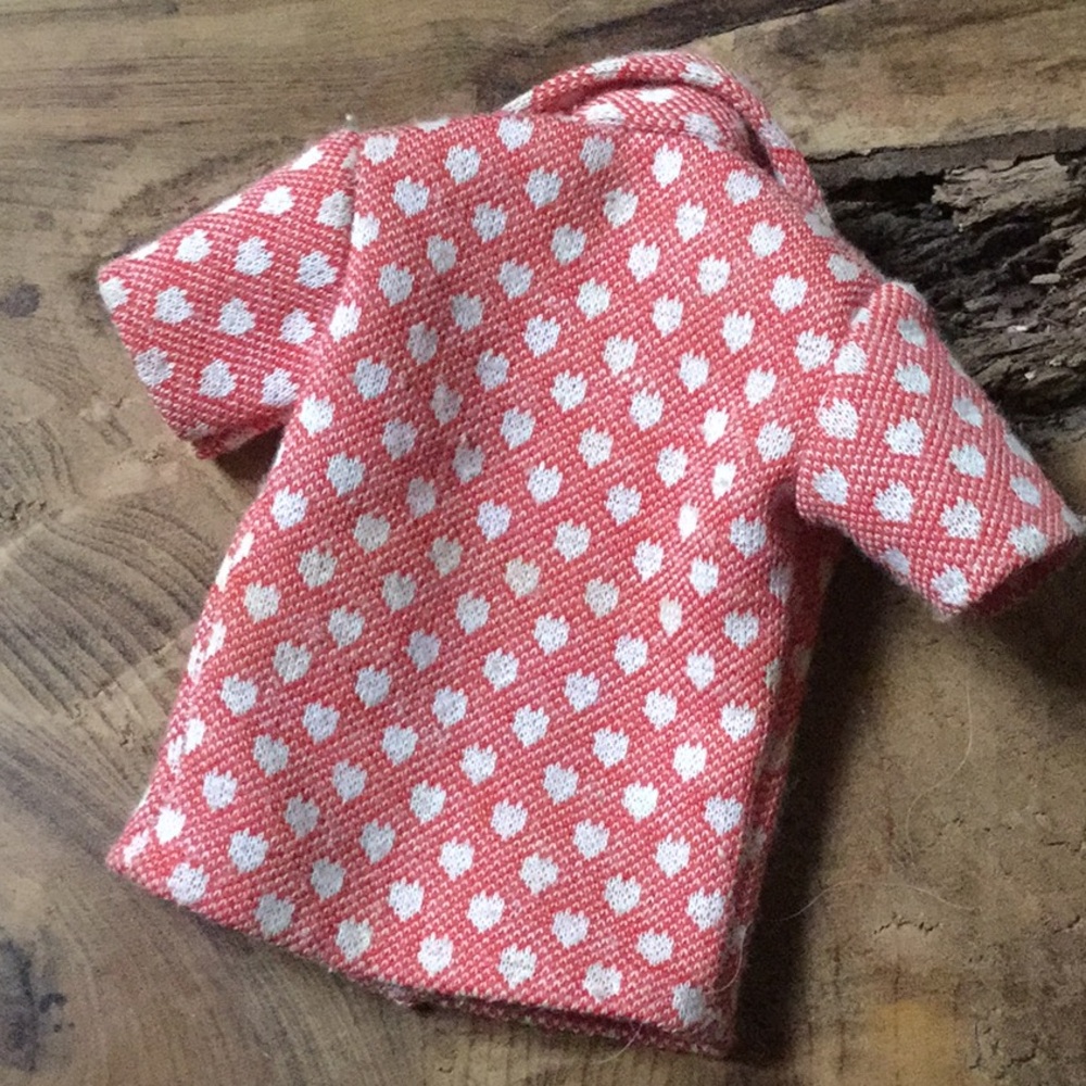 Hand made ken Barbie short shirt valentine day decor homestead primitive vintage - Picture 7 of 9